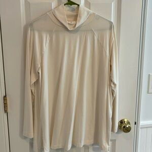 J Jill cream mock neck tunic